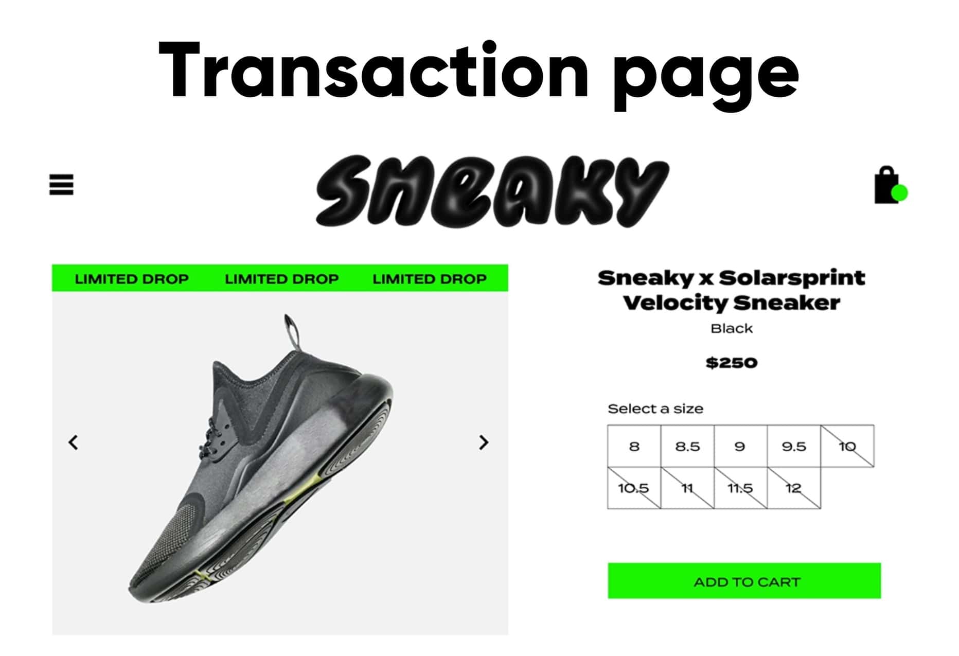 Transaction page
