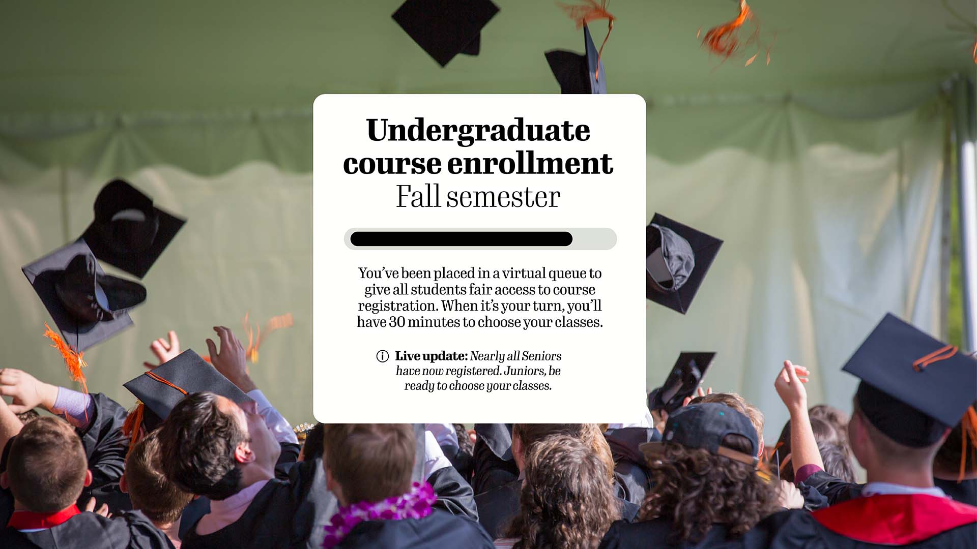 course enrollment queue example