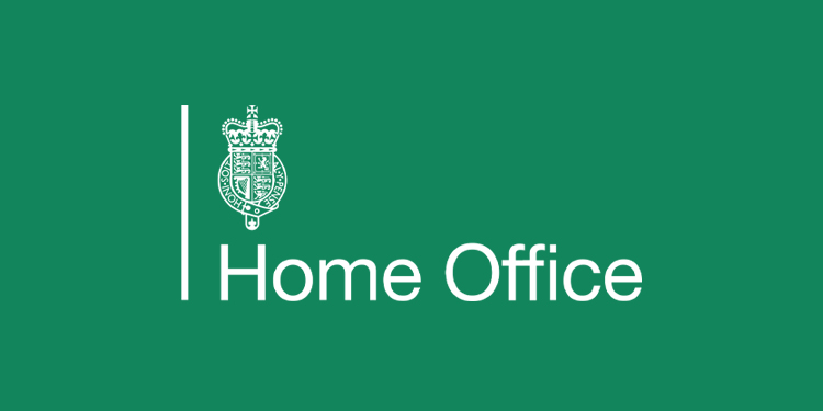 home office logo on green background