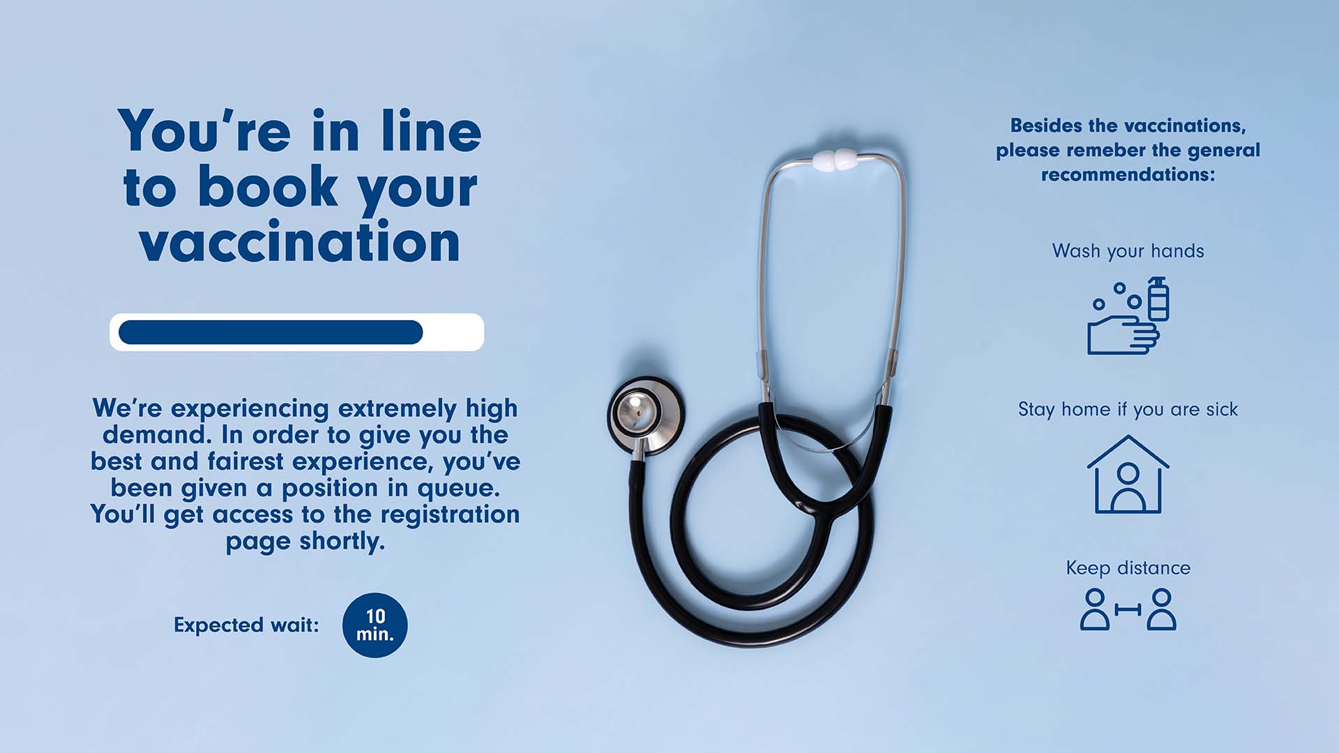 vaccine registrations queue example
